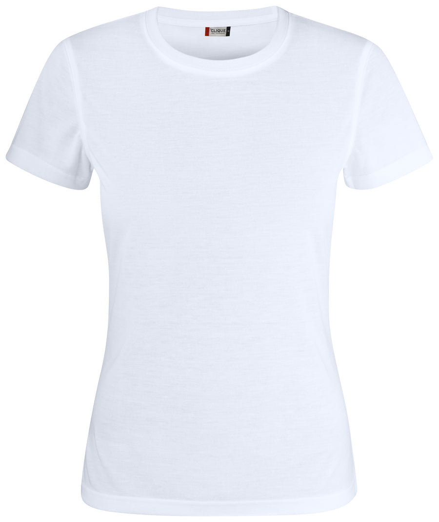 Clique Neon-T – dame – Hvit – forside