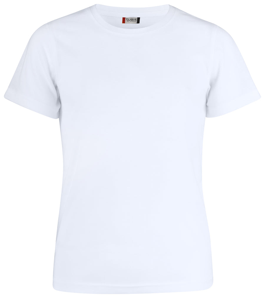 Clique Neon-T – junior – Hvit – forside