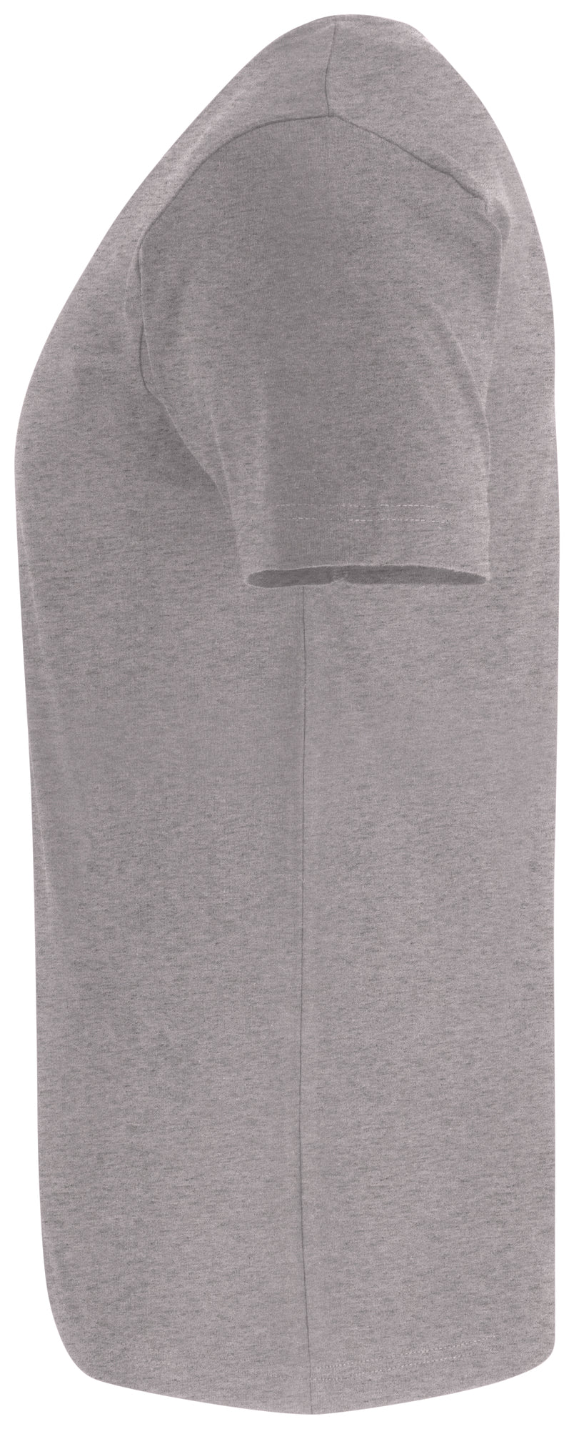 Clique Premium Fashion-T – Gråmelert – venstre side