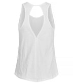 Clique Slub Tanktop – dame – Hvit – bakside