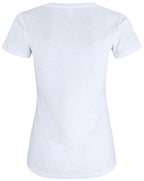 Clique Slub-T – dame – Hvit – bakside