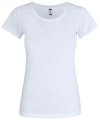 Clique Slub-T – dame – Hvit – forside