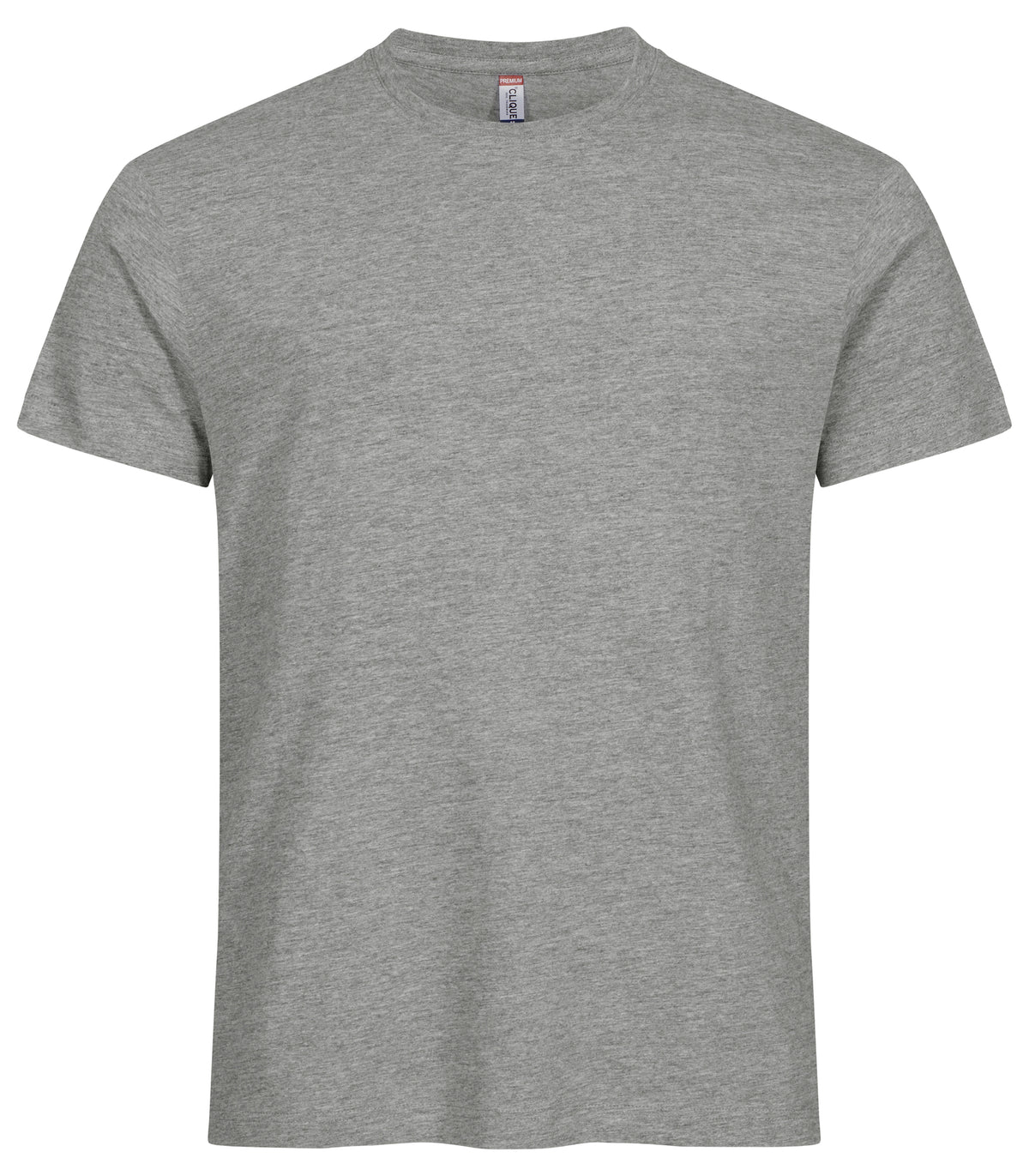 Clique Premium Long-T – Gråmelert – forside