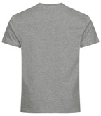Clique Premium Long-T – Gråmelert – bakside