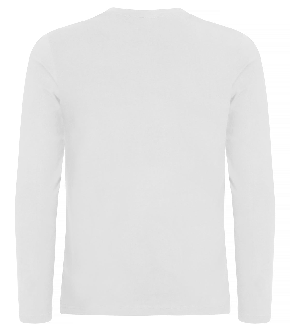 Clique Premium Fashion-T L/S – Hvit – bakside