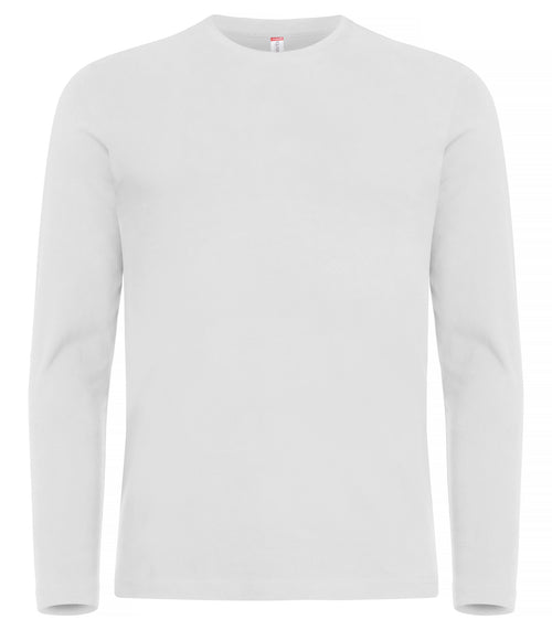 Clique Premium Fashion-T L/S – Hvit – forside