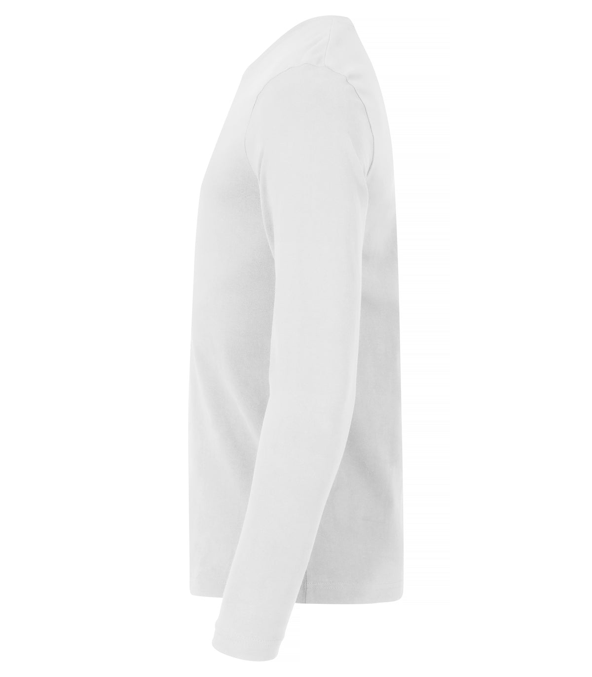 Clique Premium Fashion-T L/S – Hvit – venstre side