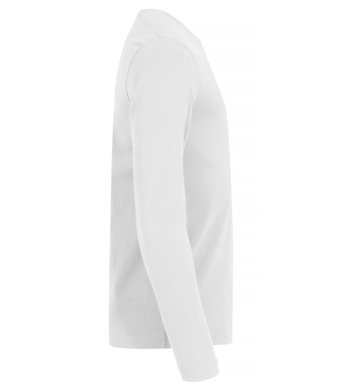 Clique Premium Fashion-T L/S – Hvit – høyre side