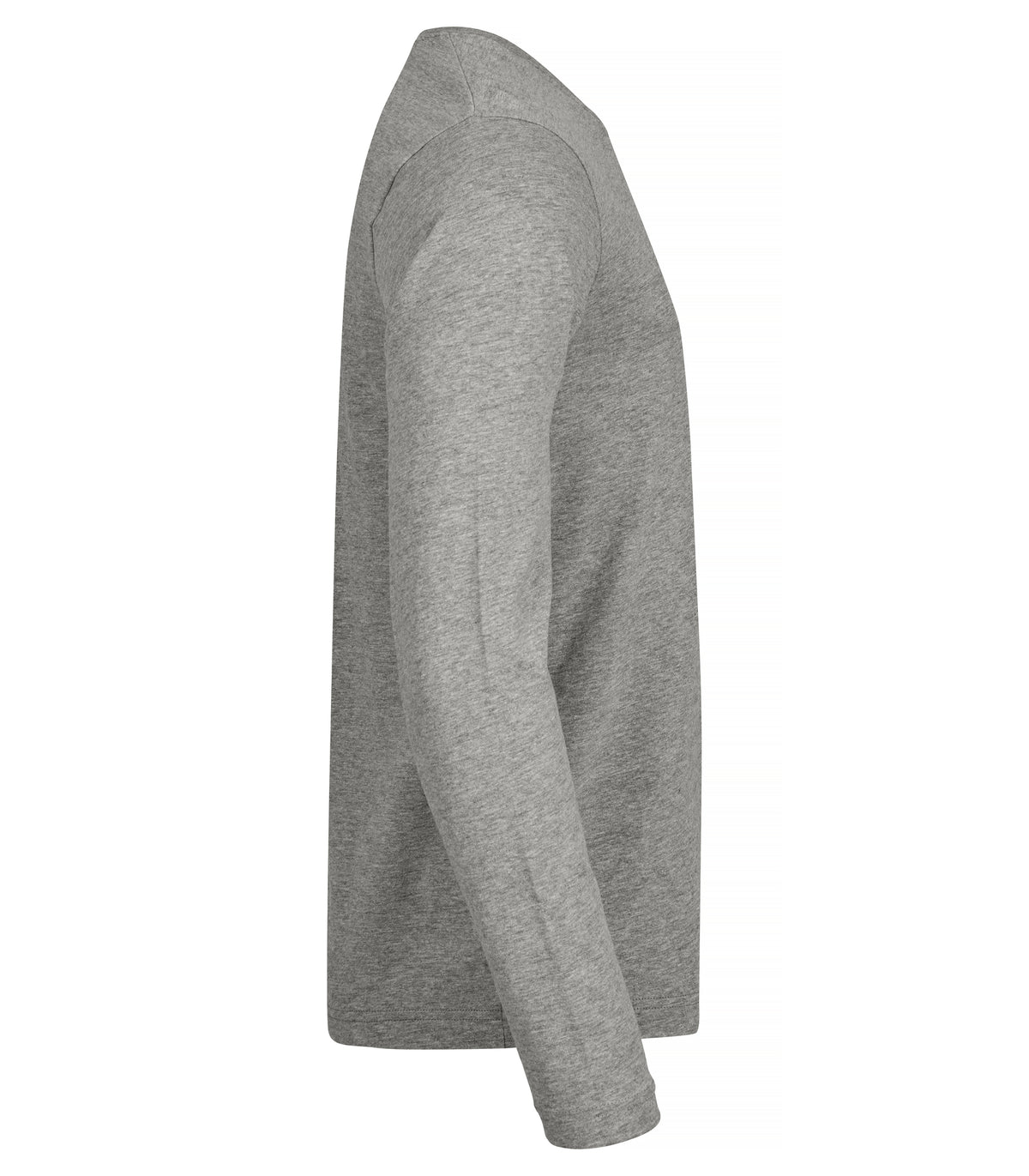 Clique Premium Fashion-T L/S – Gråmelert – produktbilde
