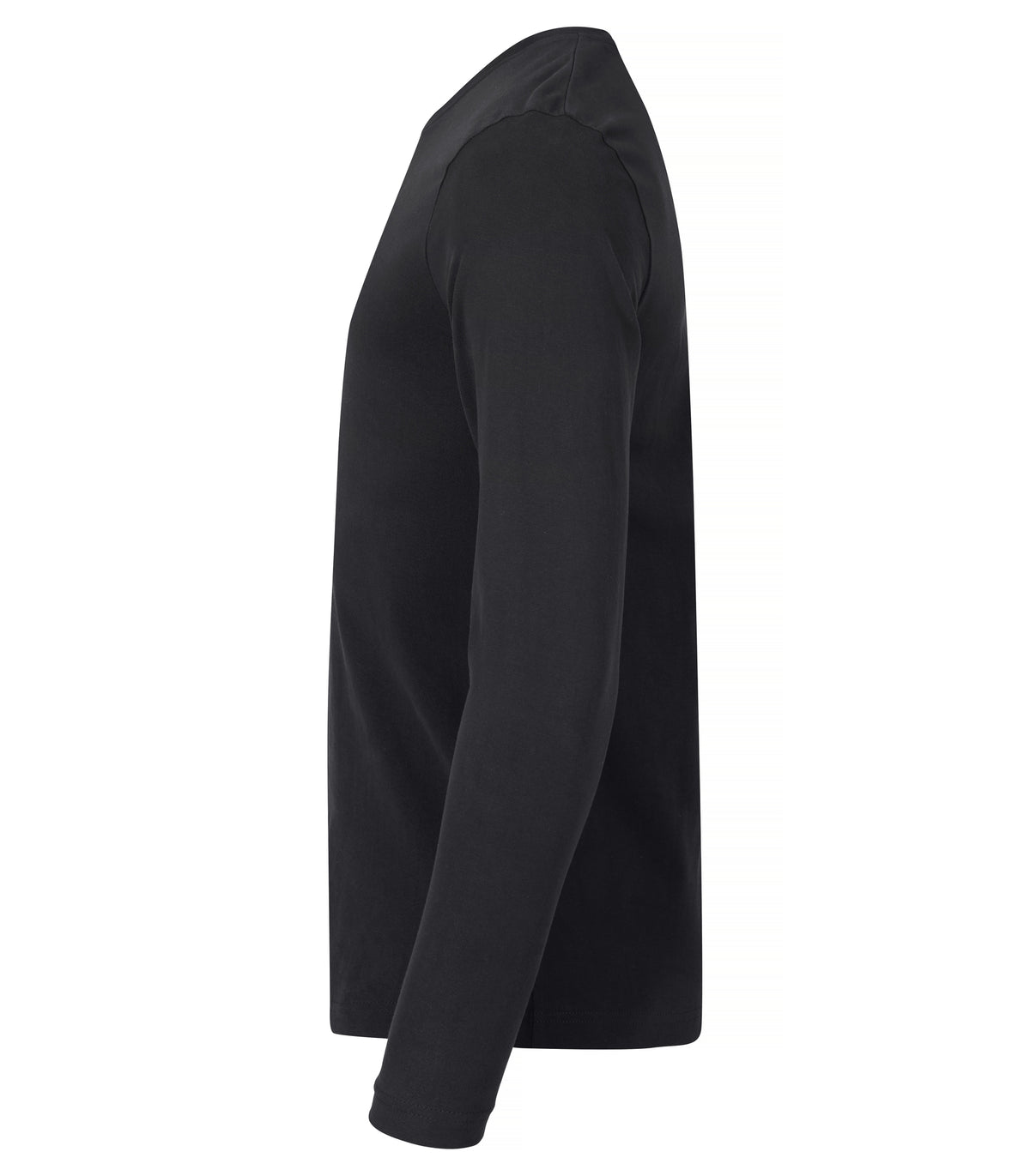 Clique Premium Fashion-T L/S – Svart – venstre side