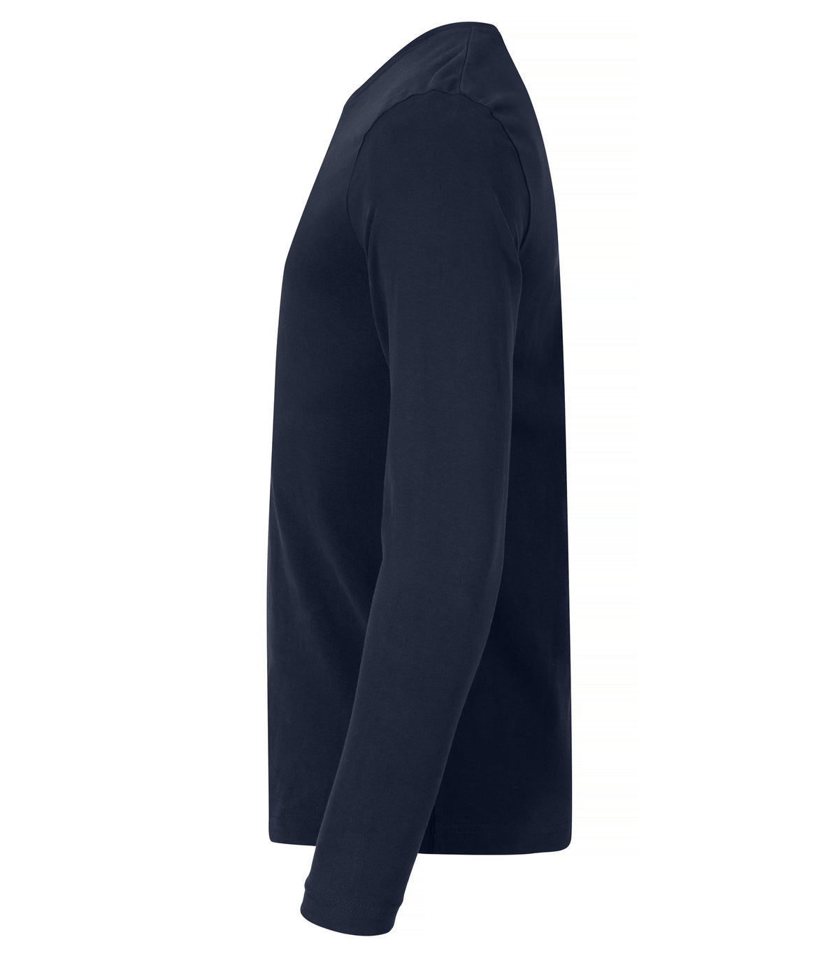 Clique Premium Fashion-T L/S – Mørk marineblå – venstre side