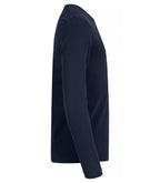 Clique Premium Fashion-T L/S – Mørk marineblå – høyre side