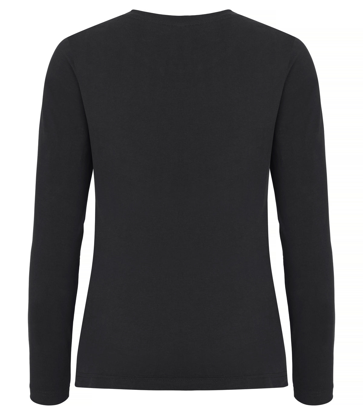 Clique Premium Fashion-T L/S – dame – Svart – bakside