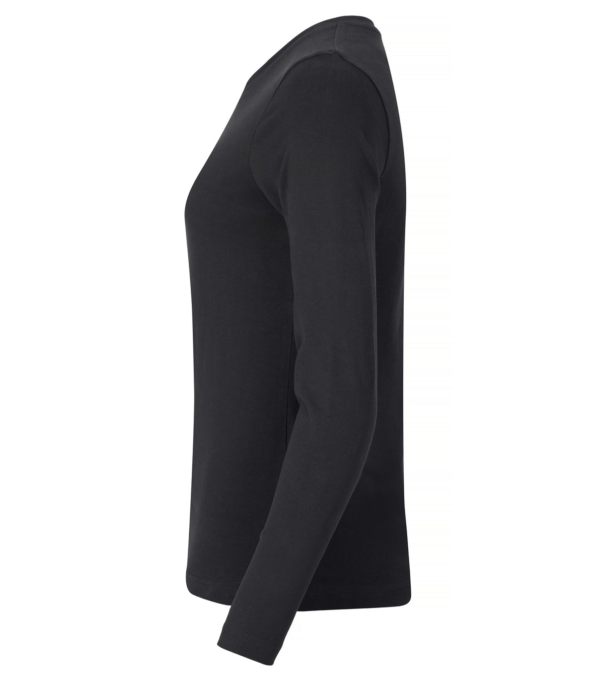 Clique Premium Fashion-T L/S – dame – Svart – venstre side