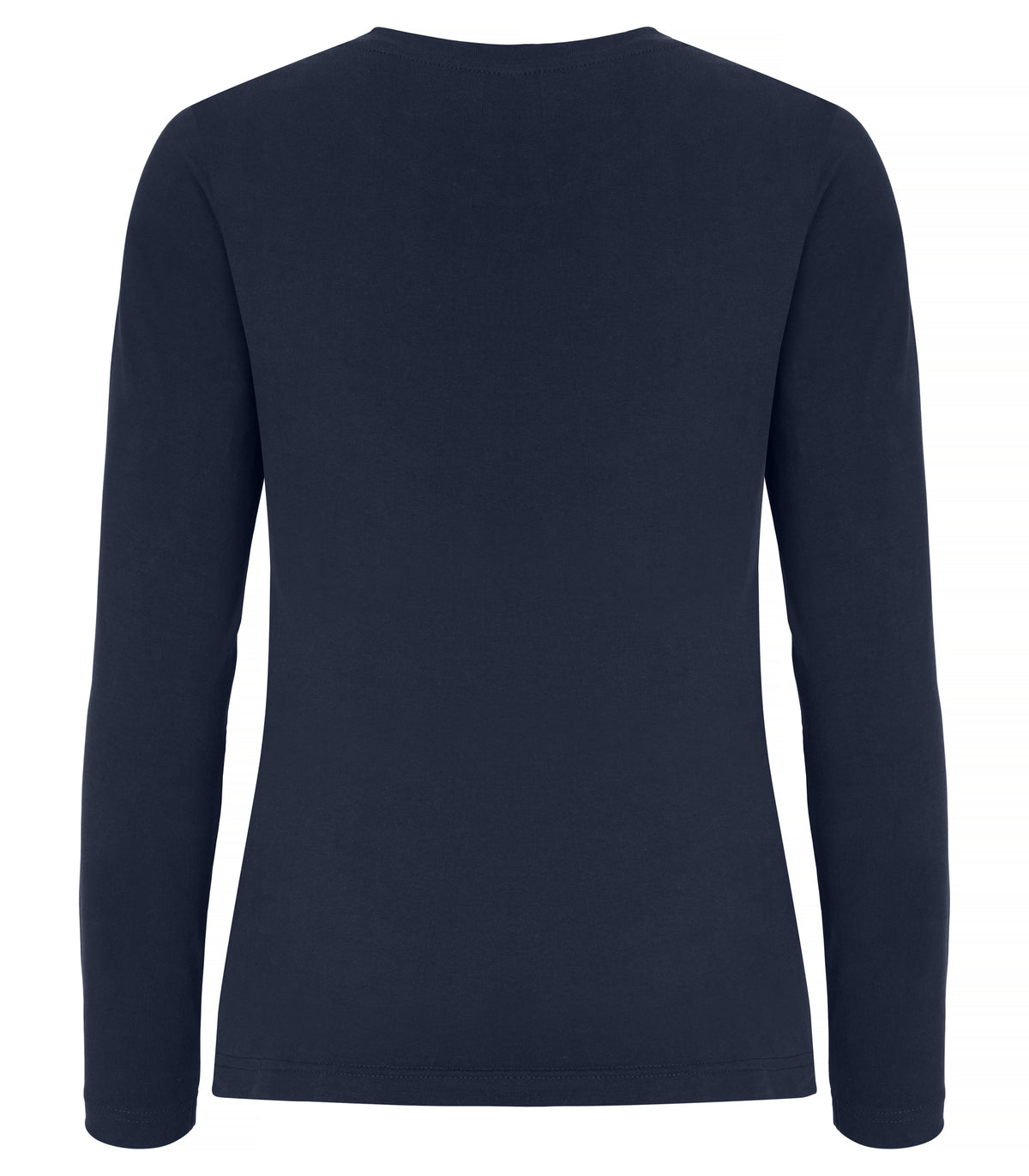 Clique Premium Fashion-T L/S – dame – Mørk marineblå – bakside