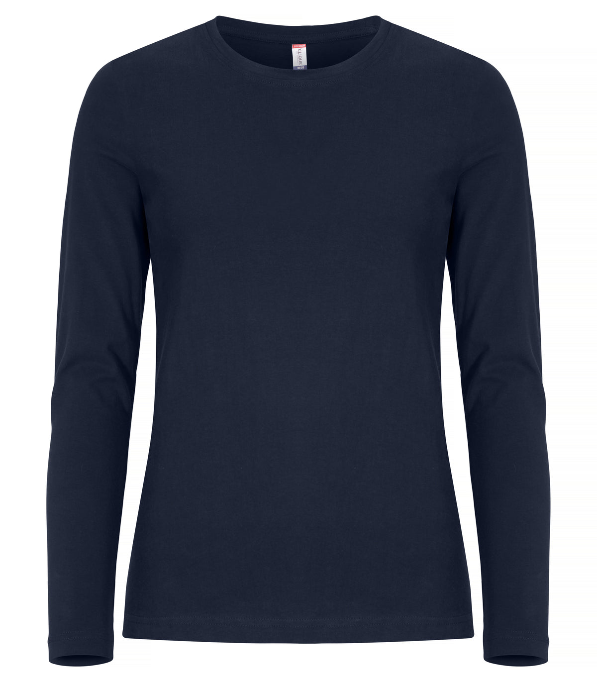 Clique Premium Fashion-T L/S – dame – Mørk marineblå – forside