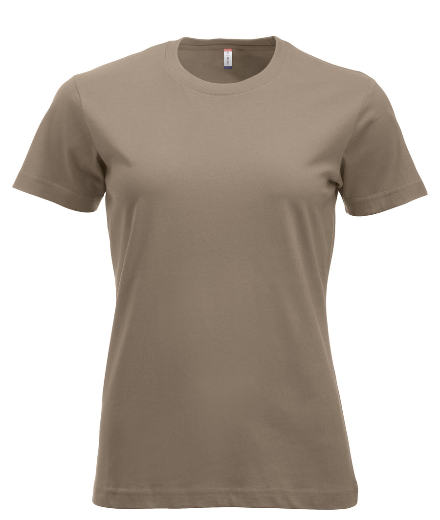 Clique New Classic-T – dame – Caffè latte – forside