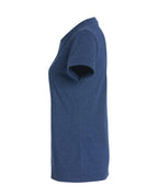 Clique New Classic-T – dame – Blåmelert – venstre side
