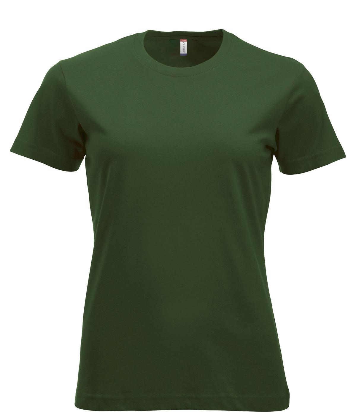 Clique New Classic-T – dame – Flaskegrønn – forside