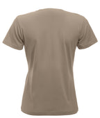 Clique New Classic-T – dame – Caffè latte – bakside