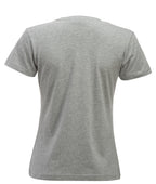 Clique New Classic-T – dame – Gråmelert – bakside