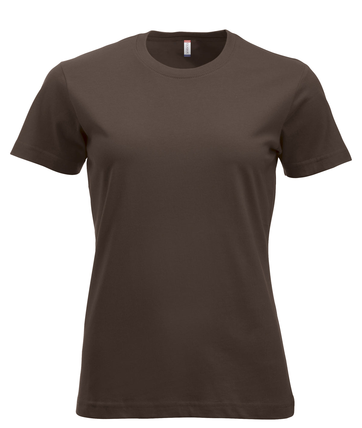 Clique New Classic-T – dame – Mørk mokka – forside