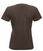 Clique New Classic-T – dame – Mørk mokka – bakside
