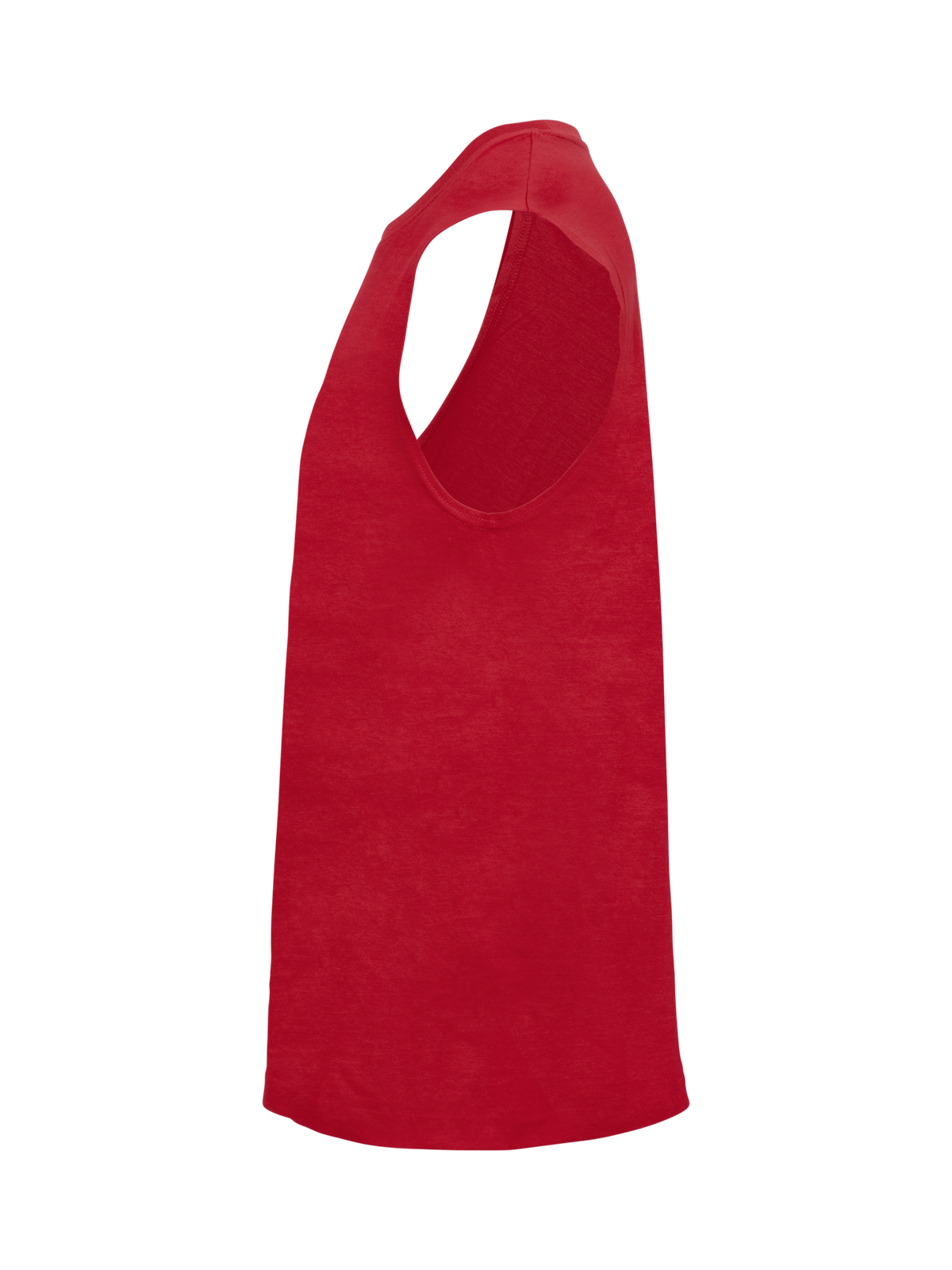 Clique Sleeveless – Rød – venstre side
