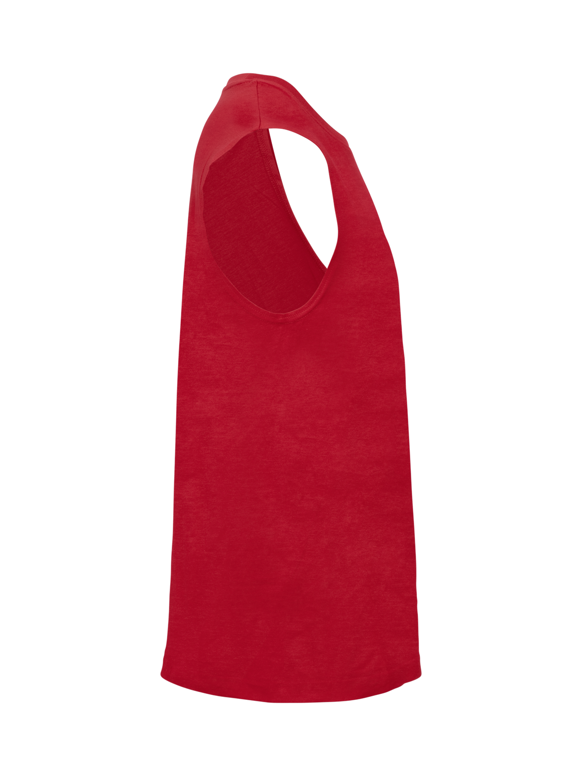 Clique Sleeveless – Rød – høyre side