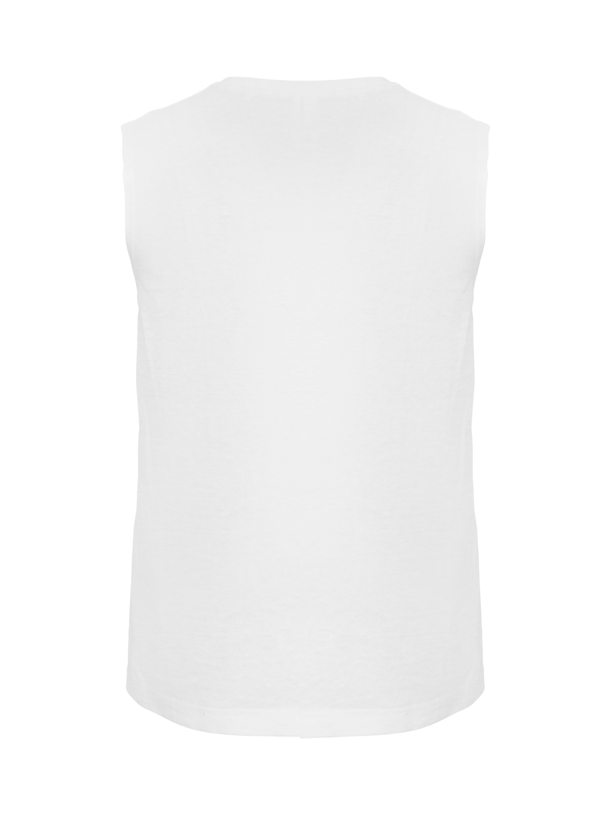 Clique Sleeveless – Hvit – bakside