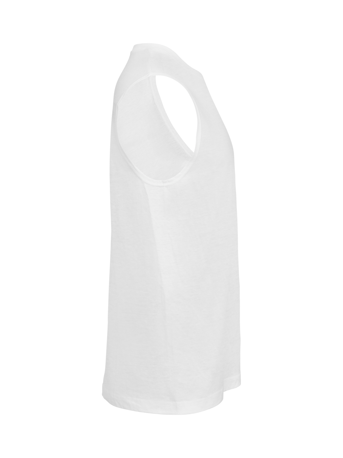 Clique Sleeveless – Hvit – høyre side