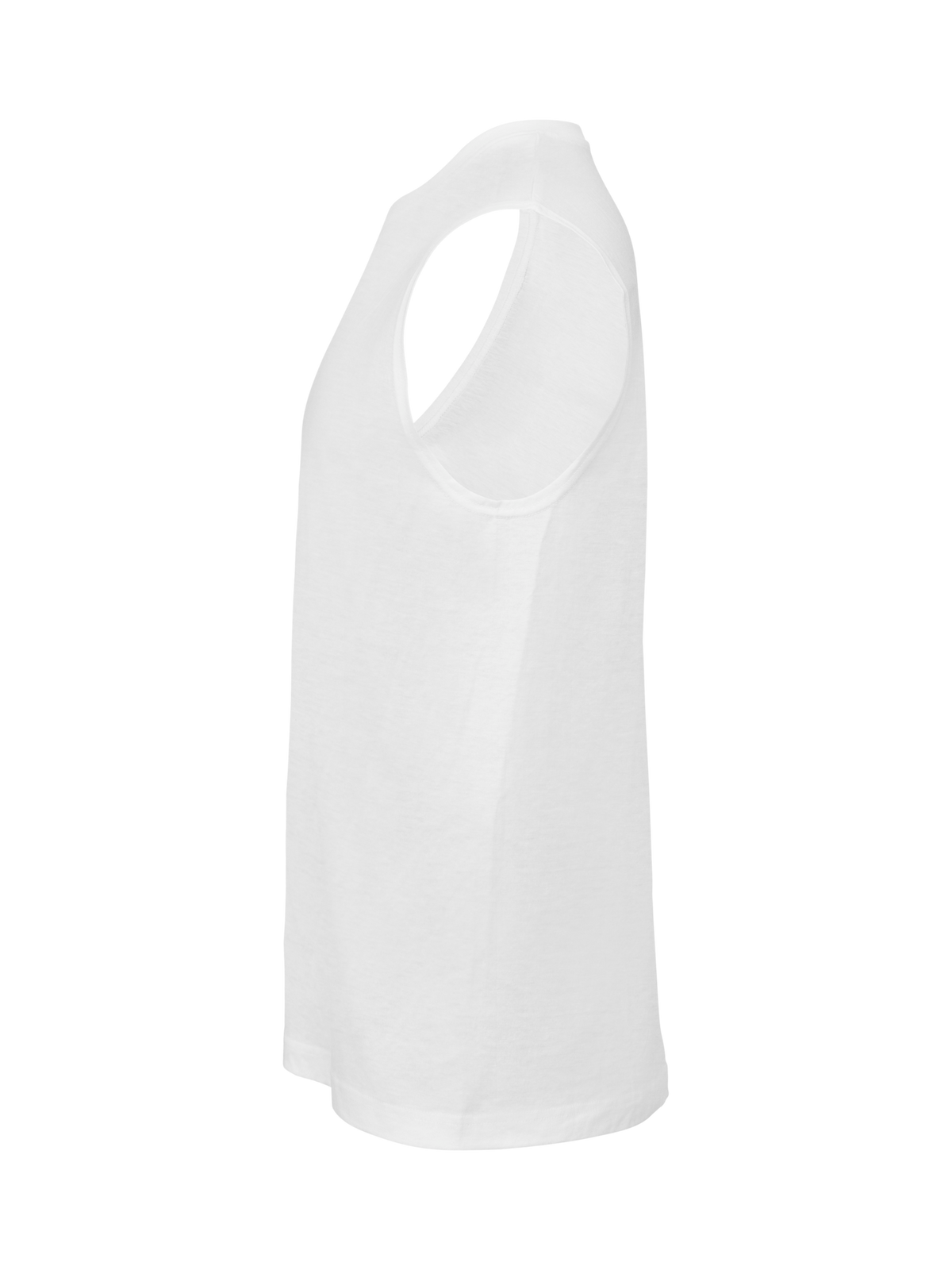 Clique Sleeveless – Hvit – venstre side