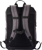 Clique Roll-Up Backpack – Antrasittmelert – bakside