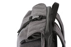 Clique Roll-Up Backpack – Antrasittmelert – detalj