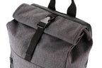 Clique Roll-Up Backpack – Antrasittmelert – detalj