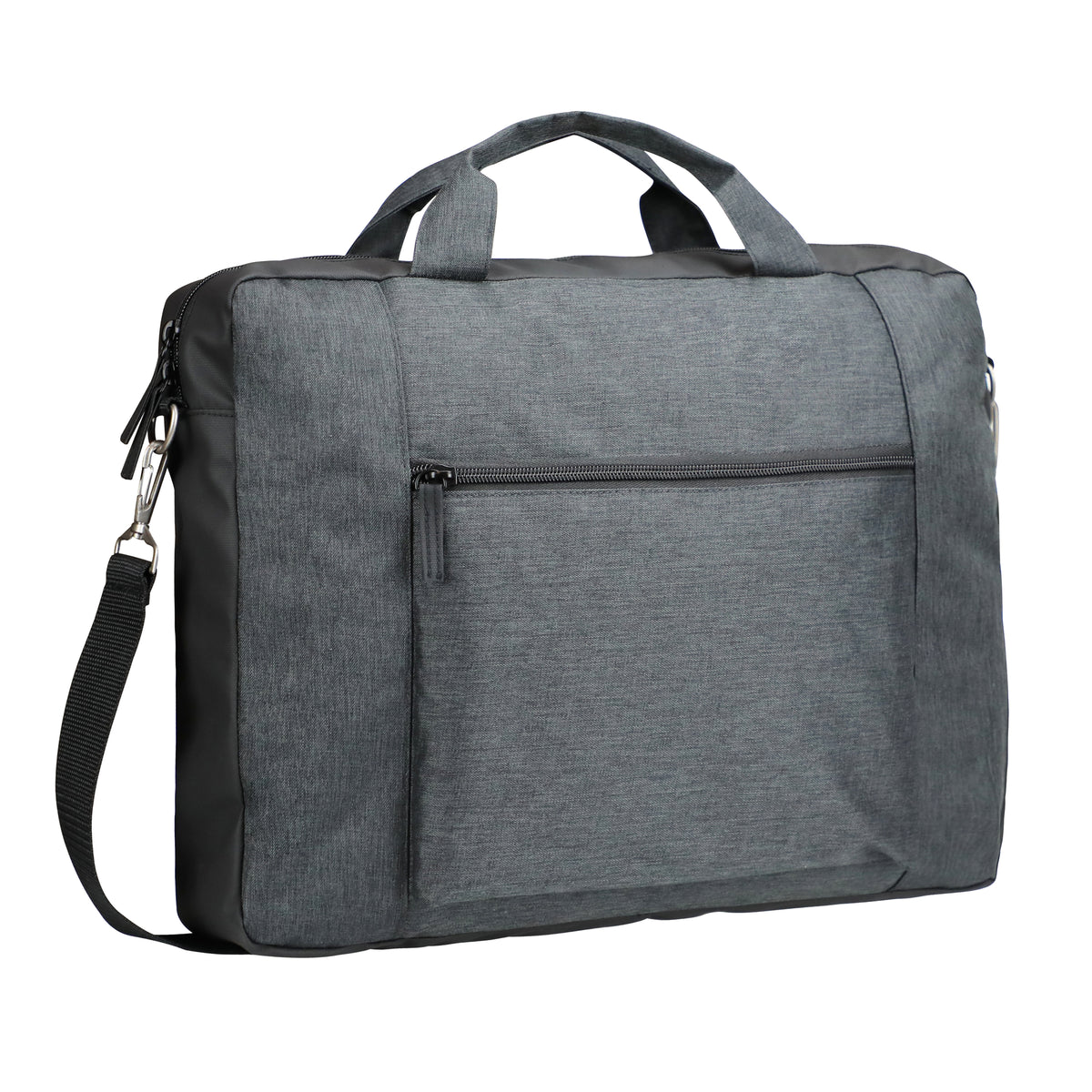 Clique Prestige Briefcase – Antrasittmelert – forside
