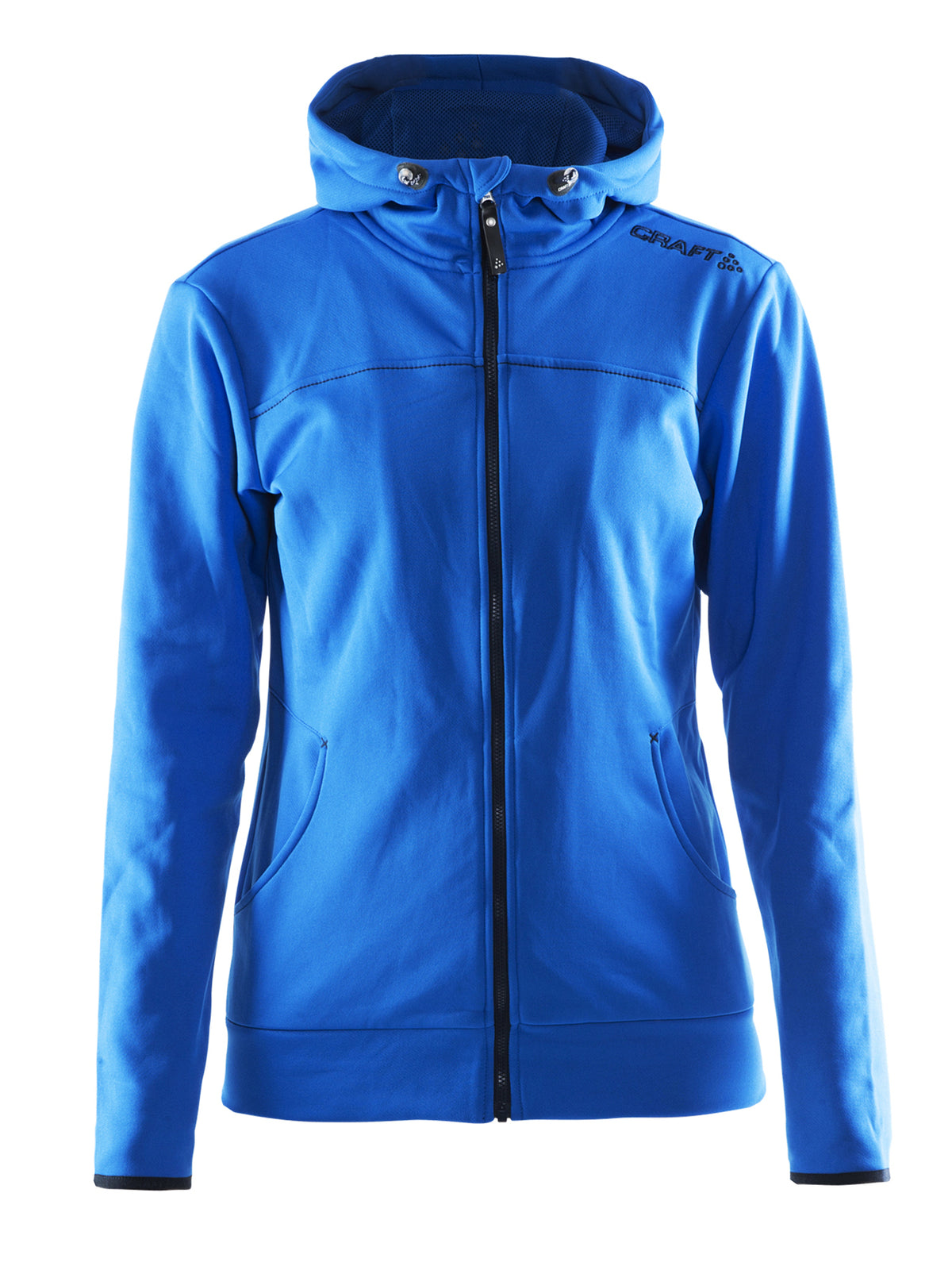 Craft Leisure Full Zip Hood – dame – Sweden Blue, forside