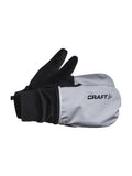 Craft ADV Hybrid Weather Glove – Sølv / Svart, forside