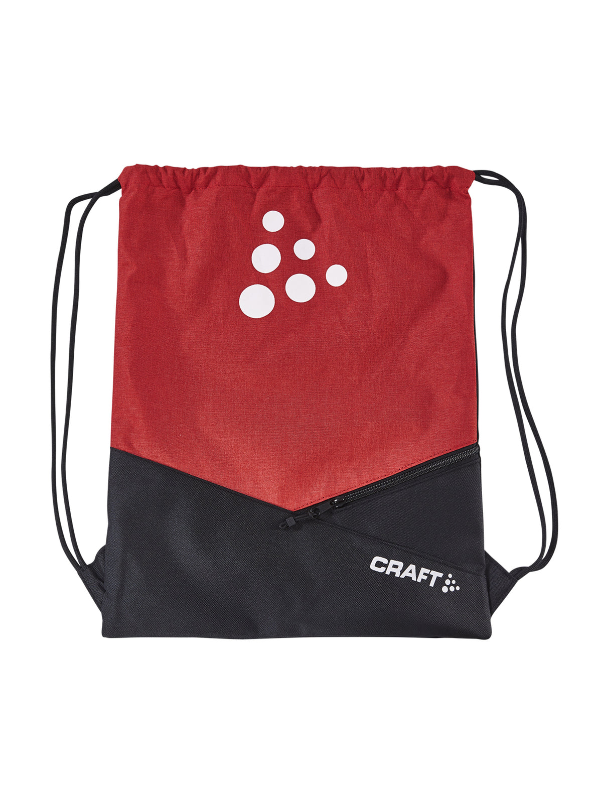 Craft Ability Gym Bag – Svart / Klar rød, forside