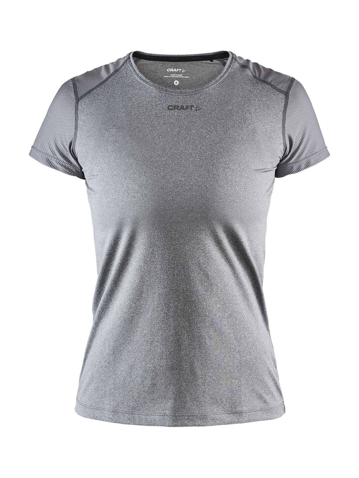 Craft ADV Essence SS Slim Tee – dame – Mørk gråmelert, forside
