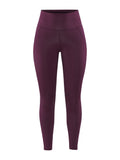 Craft ADV Essence High Waist Tights – dame – Burgundy, forside