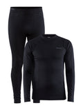 Craft CORE Warm Baselayer Set – herre – Svart, forside