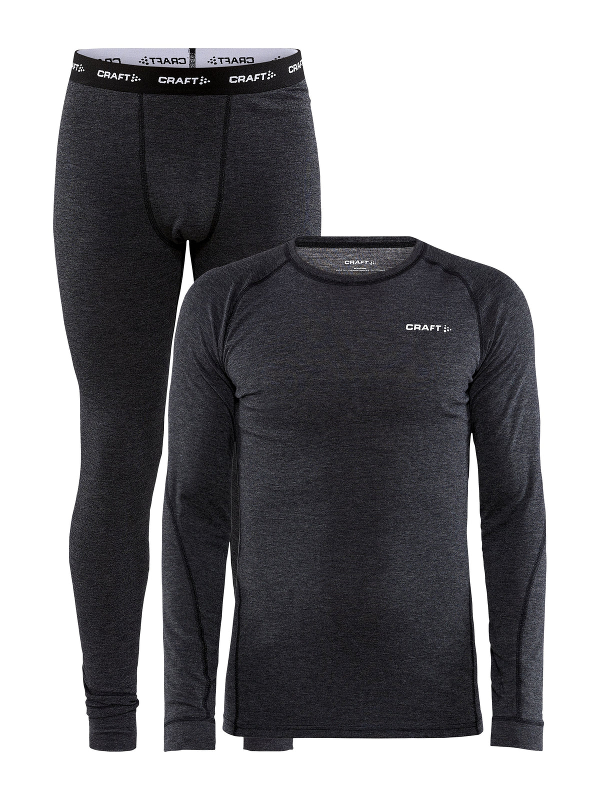 Craft CORE Wool Merino Set – herre – Svartmelert, forside