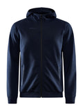 Craft CORE Soul Full Zip Hood – herre – Mørk marineblå, forside