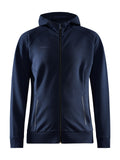 Craft CORE Soul Full Zip Hood – dame – Mørk marineblå, forside