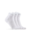 Craft CORE Dry Mid Sock 3-Pack – Hvit, forside