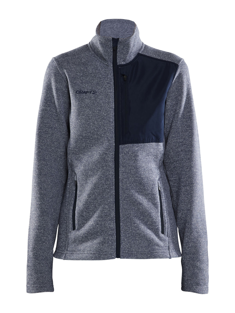 Craft ADV Explore Heavy Fleece Jacket – dame – Flow / Blaze, forside