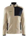 Craft ADV Explore Pile Fleece Jacket – herre – Ecru / Svart, forside