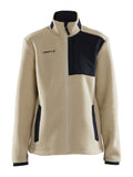 Craft ADV Explore Pile Fleece Jacket – dame – Ecru / Svart, forside