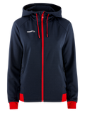 Craft NOR Adv Unify FZ Hood – dame – Blaze / Klar rød, forside